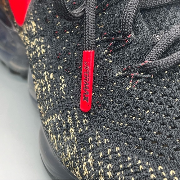 Nike Vapormax Flyknit 2 Cheetah Women’s Size 6.5 Black Red Lace Up Sneakers Shoe - Picture 11 of 11
